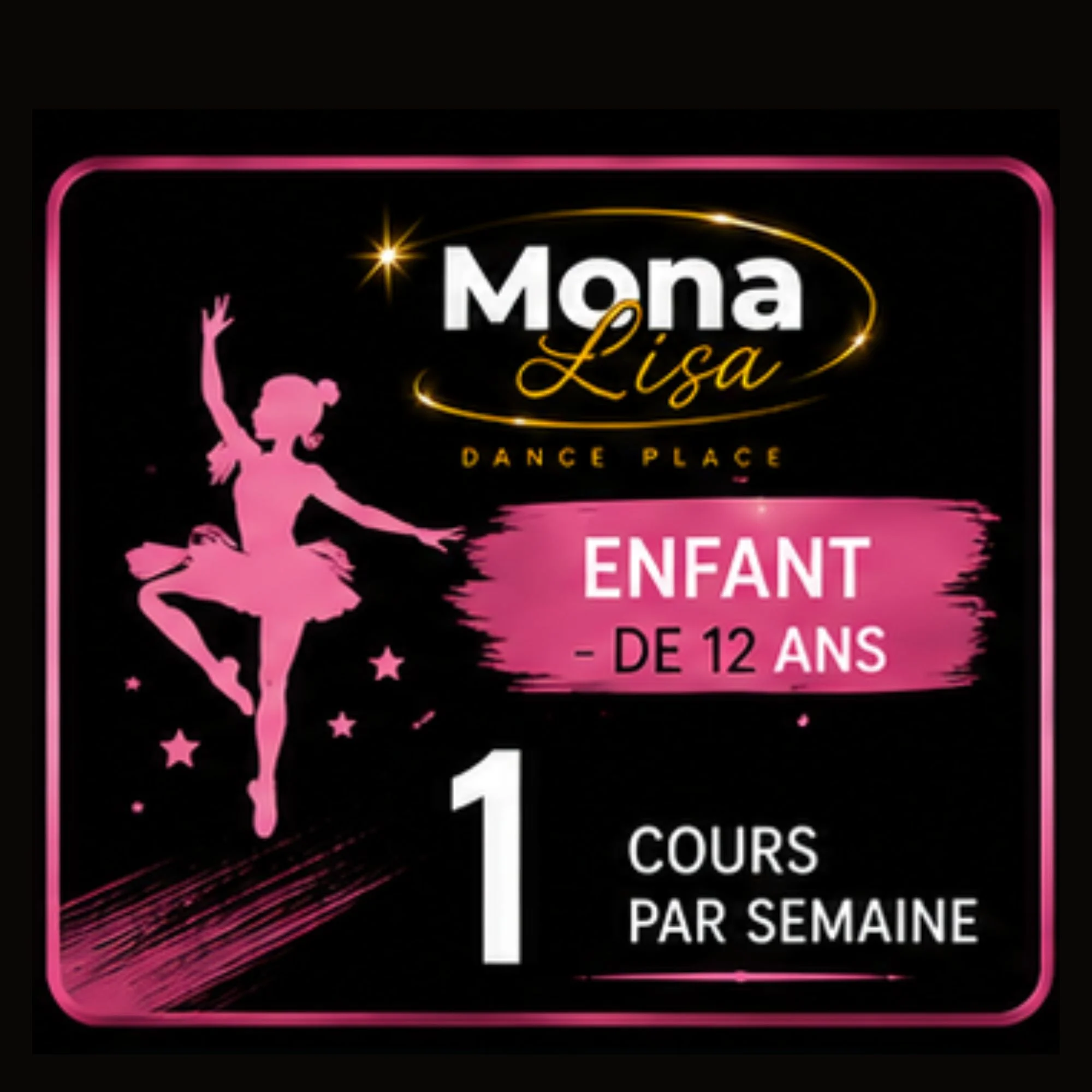 Enfants - de 12ans - 1 cour semaine