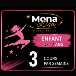 Enfants - de 12ans - 3 cours semaine